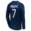 Maglia da Calcio a Maniche Lunghe Paris Saint Germain Mbappé 7 Casa 2022-23 per Uomo